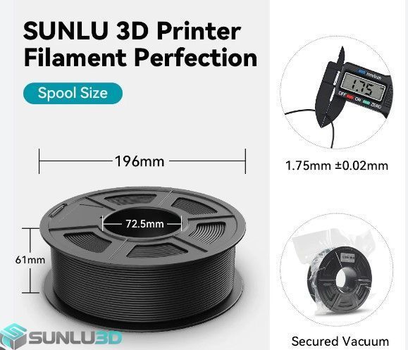 SUNLU Філамент PETG 1.75 мм Вишнево-червоний / Cherry Red, 1 кг ФР-00012122 фото