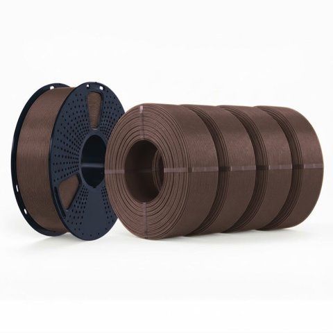 Філамент PETG 1.75мм Кавовий (темний)/Coffee Brown, 4+1 кг (набір) НФ-00000035 фото