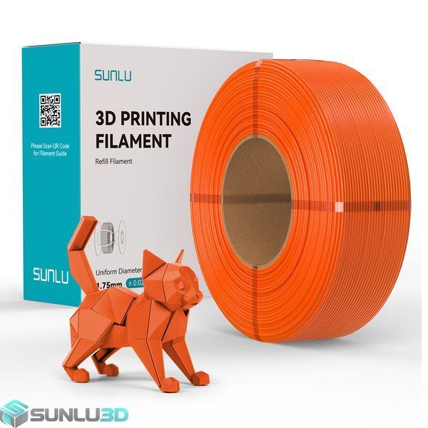 Філамент REFILLS PETG 1.75мм Помаранчевий/Sunny Orange, 1кг ФР-00012260 фото