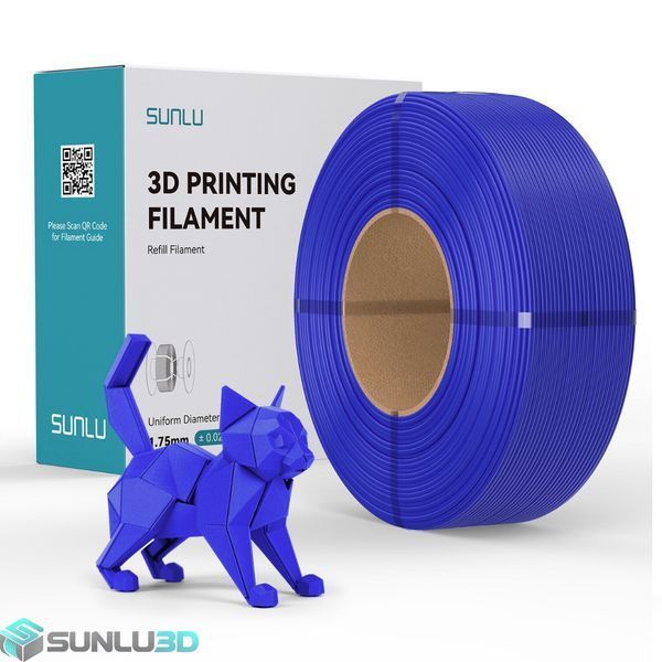 Філамент REFILLS PETG 1.75мм Синій/Klein Blue, 1кг ФР-00012300 фото