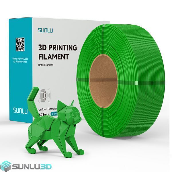 Філамент REFILLS PETG 1.75мм Зелений/Green, 1кг ФР-00012266 фото