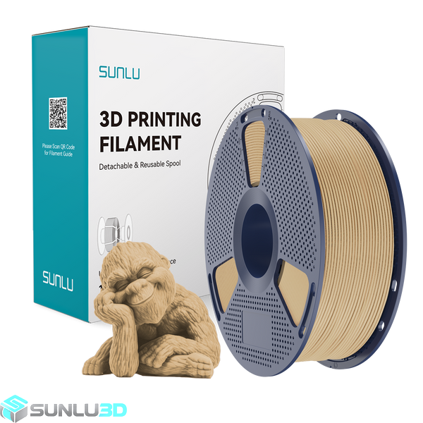 Філамент PLA WOOD 1.75мм Клен/Maple WOOD, 1кг ФР-00012173 фото