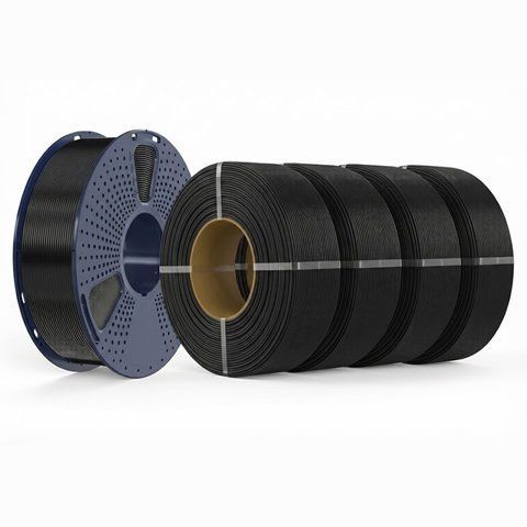 Філамент PETG 1.75мм чорний/Black, 4+1 кг (набір) ФР-00012315 фото