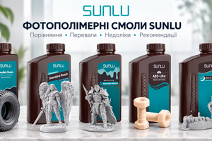Фотополімерні смоли SUNLU: яку обрати для 3D-друку? фото