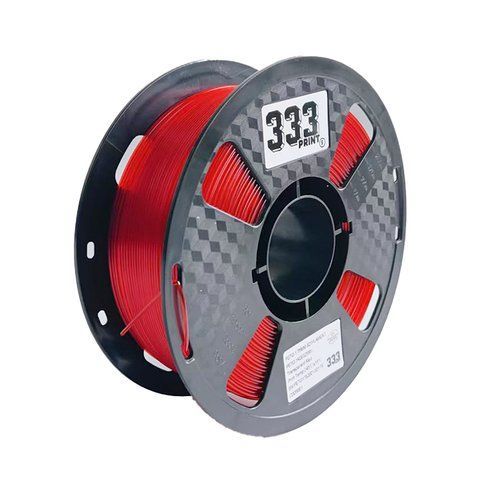Філамент PETG Прозорий червоний/Transparent Red, 333Print, 1кг НФ-00000148 фото